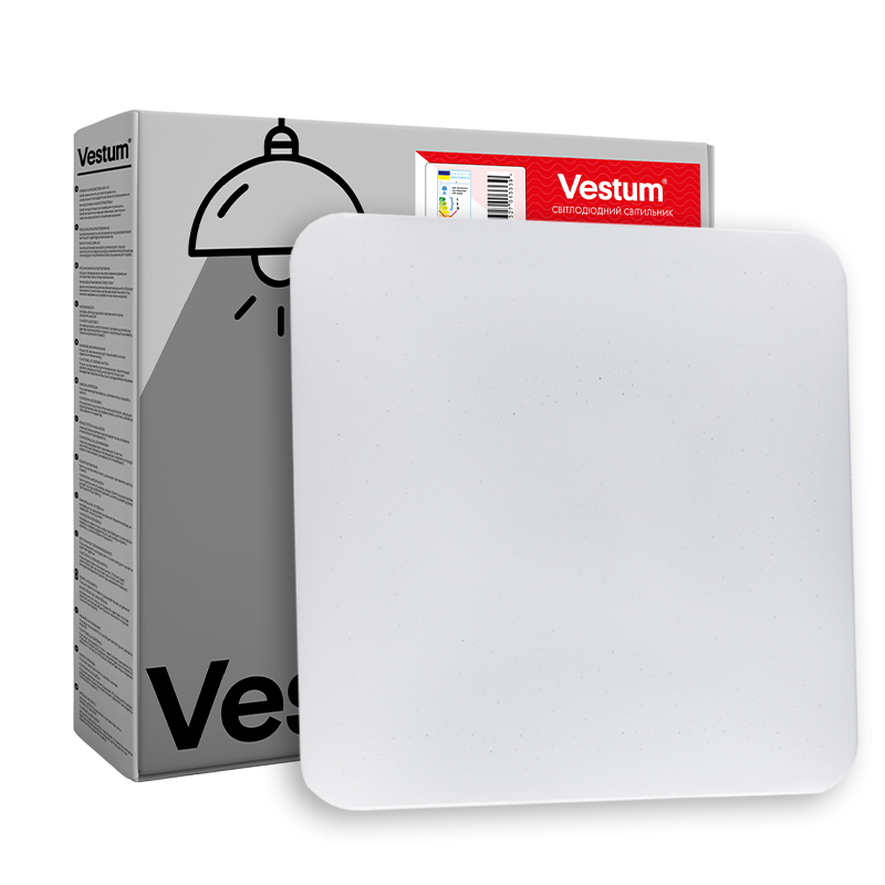 Світильник стельовий Vestum QUATRO матовий 20W 350*350*60мм 4000К VS-90065